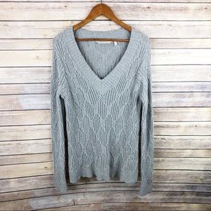Soft Surroundings Rowena Chunky Diamond Sweater M